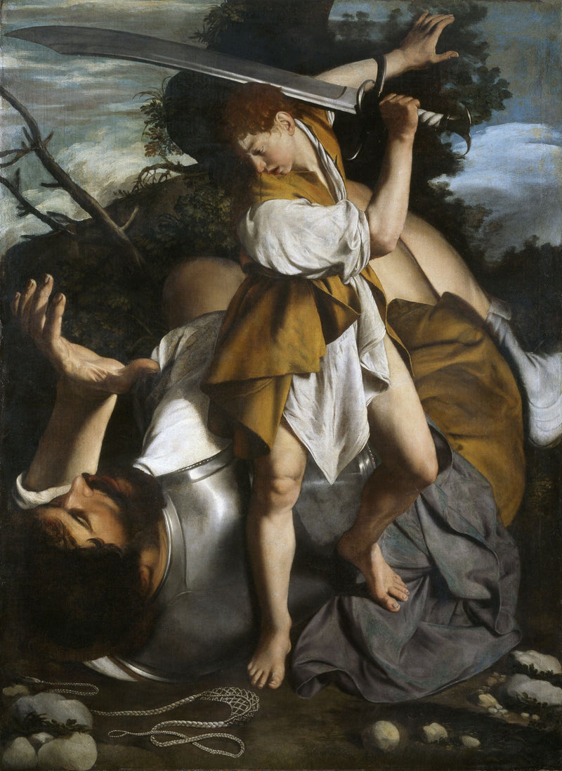 David e Golias - Orazio Gentileschi