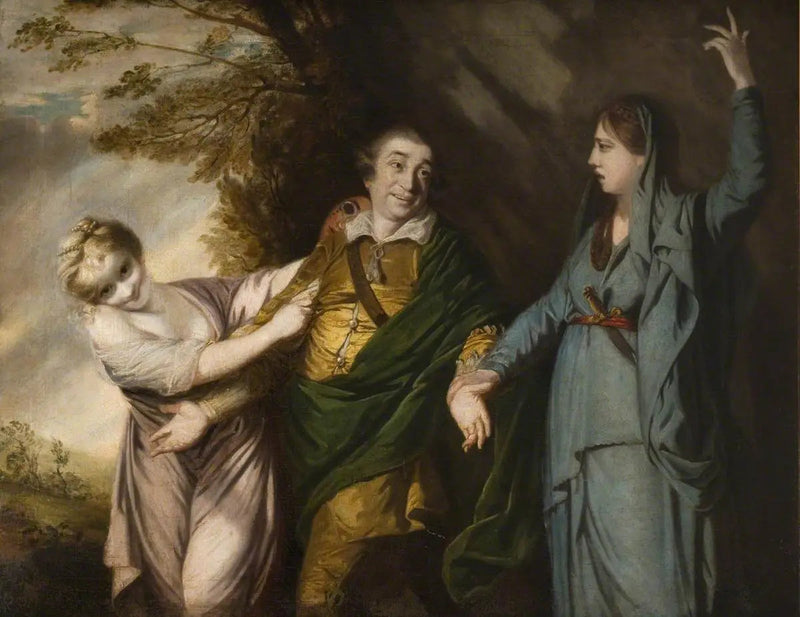 David Garrick entre tragédia e comédia - Joshua Reynolds