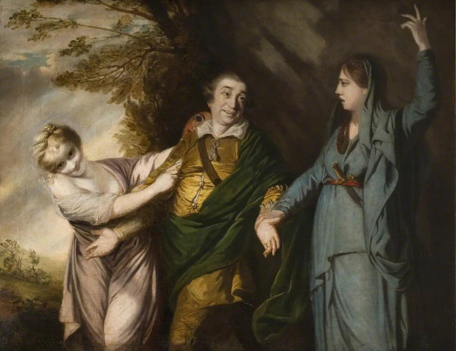 David Garrick entre tragédia e comédia - Joshua Reynolds