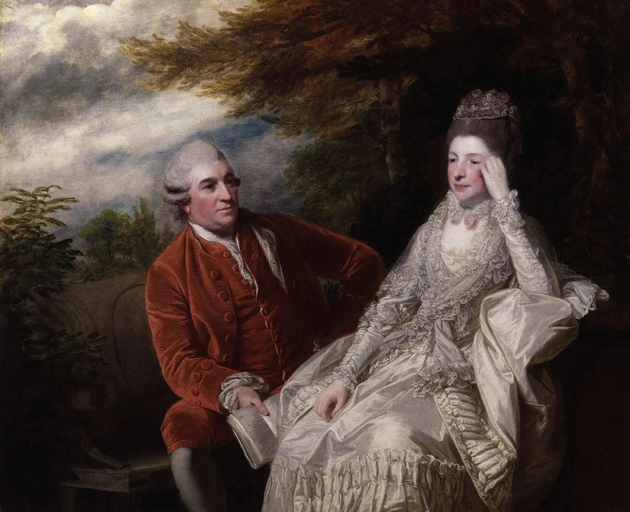 David Garrick; Eva Maria Garrick (nascida Veigel) - Joshua Reynolds