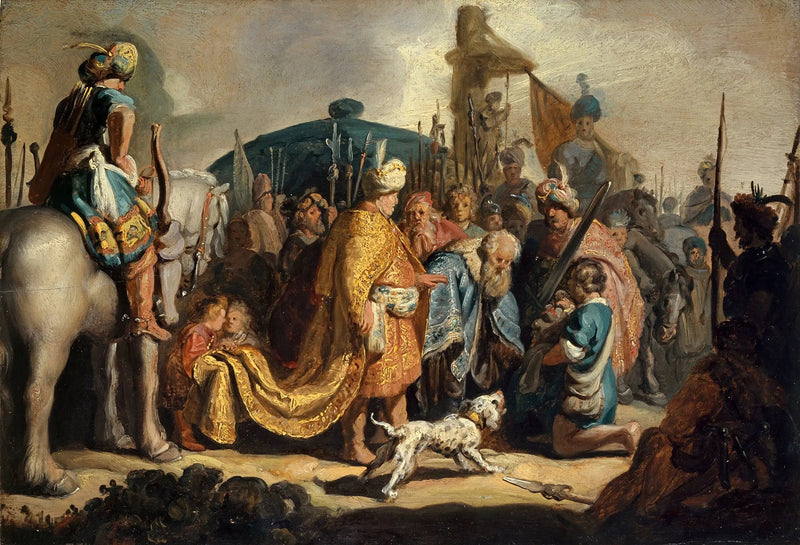 David apresentando a cabeça de Golias ao rei Saul - Rembrandt