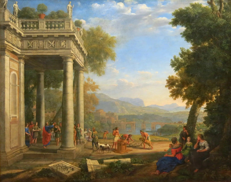 David consagrado rei por Samuel - Claude Lorrain