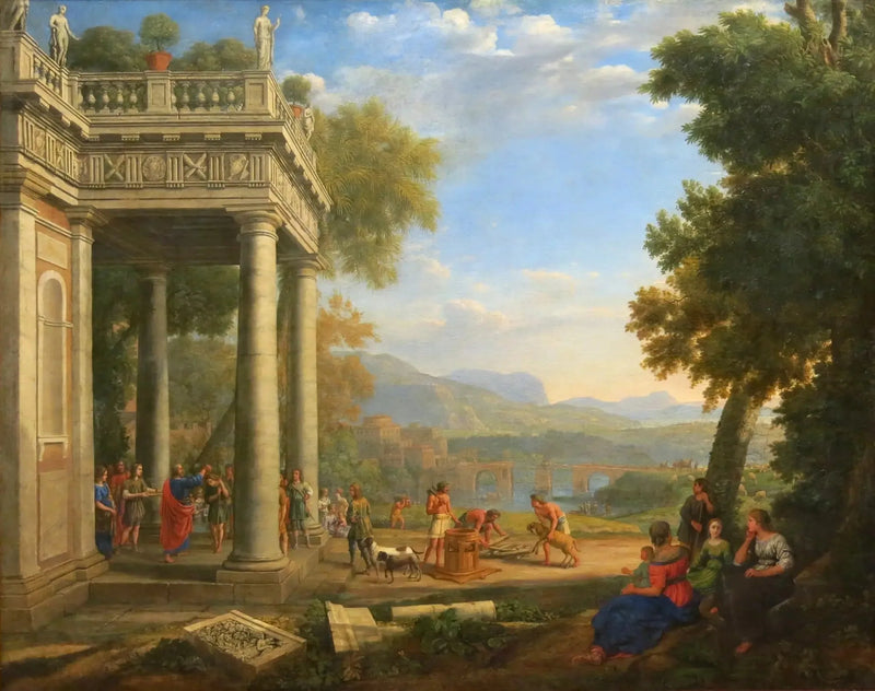 David consagrado rei por Samuel - Claude Lorrain