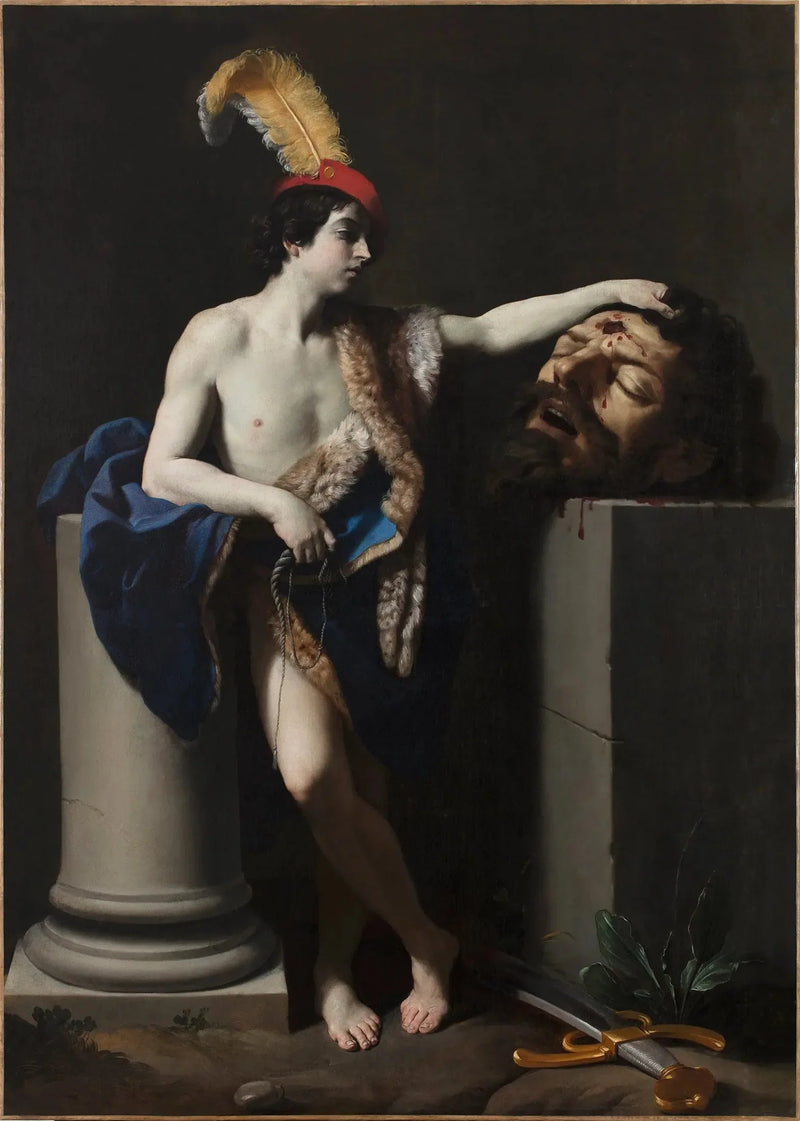 David segurando a cabeça de Golias - Guido Reni