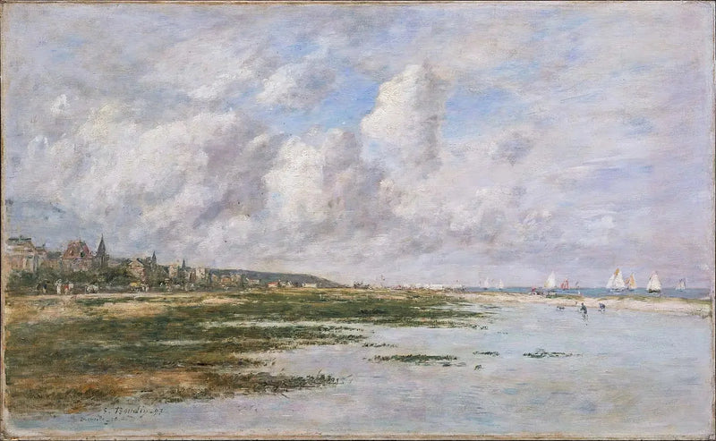 Deauville na maré baixa - Eugène Boudin