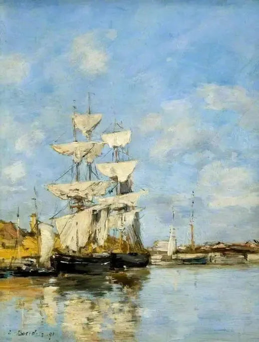 Deauville, o Bacia - Eugène Boudin
