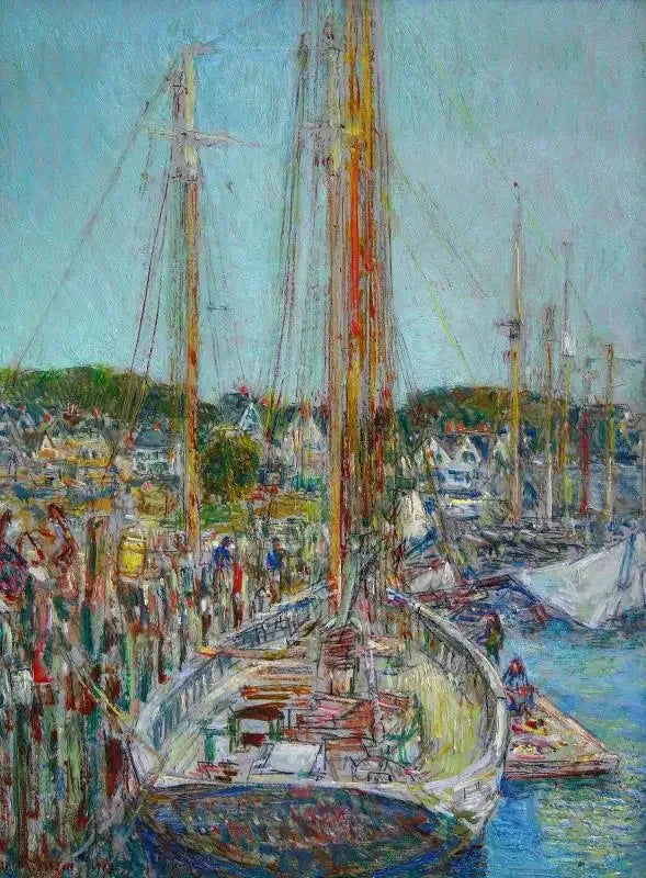 Píer de Gloucester, Gloucester - Childe Hassam