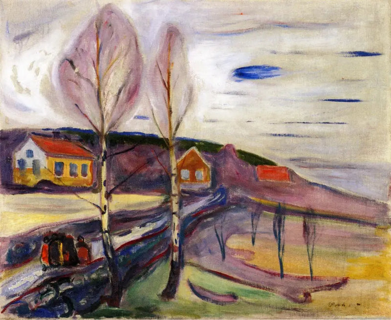 Início da primavera em Åsgårdstrand - Edvard Munch