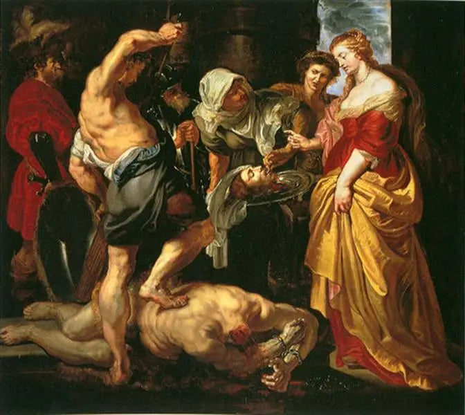 Decapitação de João Batista sob o olhar de Salomé - Peter Paul Rubens