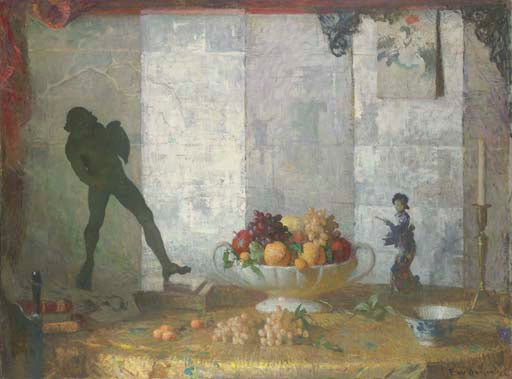 Decoração de natureza morta - Frank Weston Benson