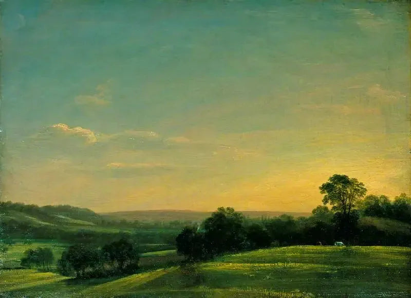 Vale de Dedham, noite - John Constable