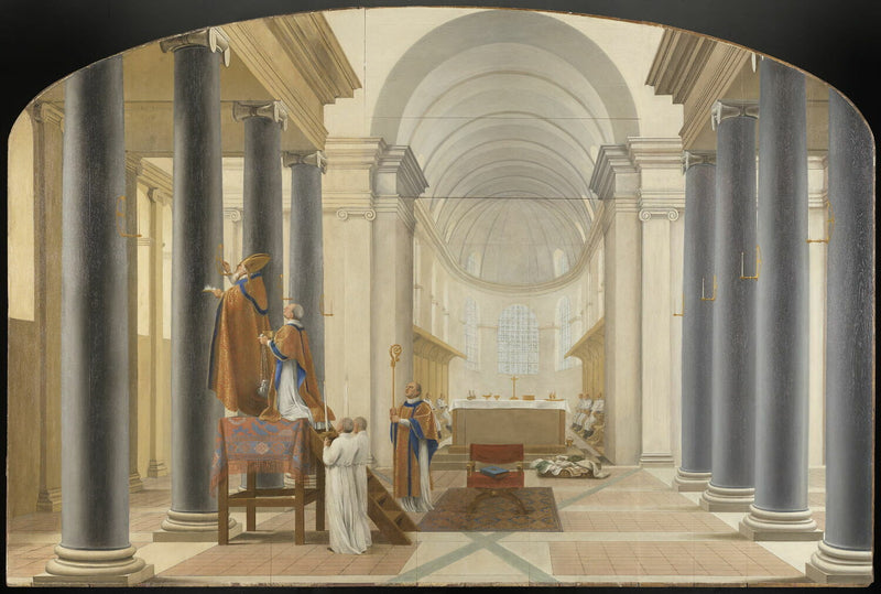Dedicação de uma igreja de Chartreux - Eustache Le Sueur