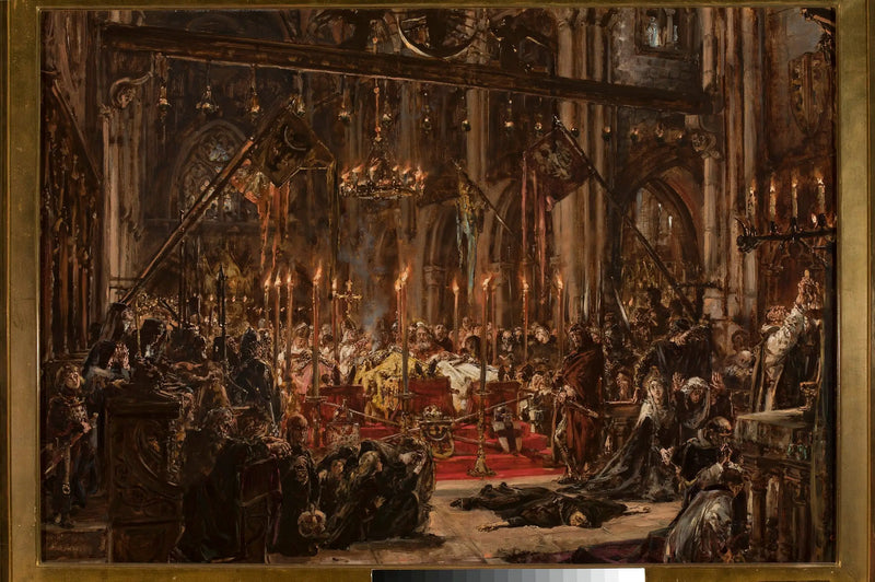 Derrota de Legnica, da série « História da civilização na Polônia » - Jan Matejko