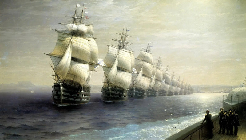 Desfile da frota do Mar Negro - Ivan Aivazovsky