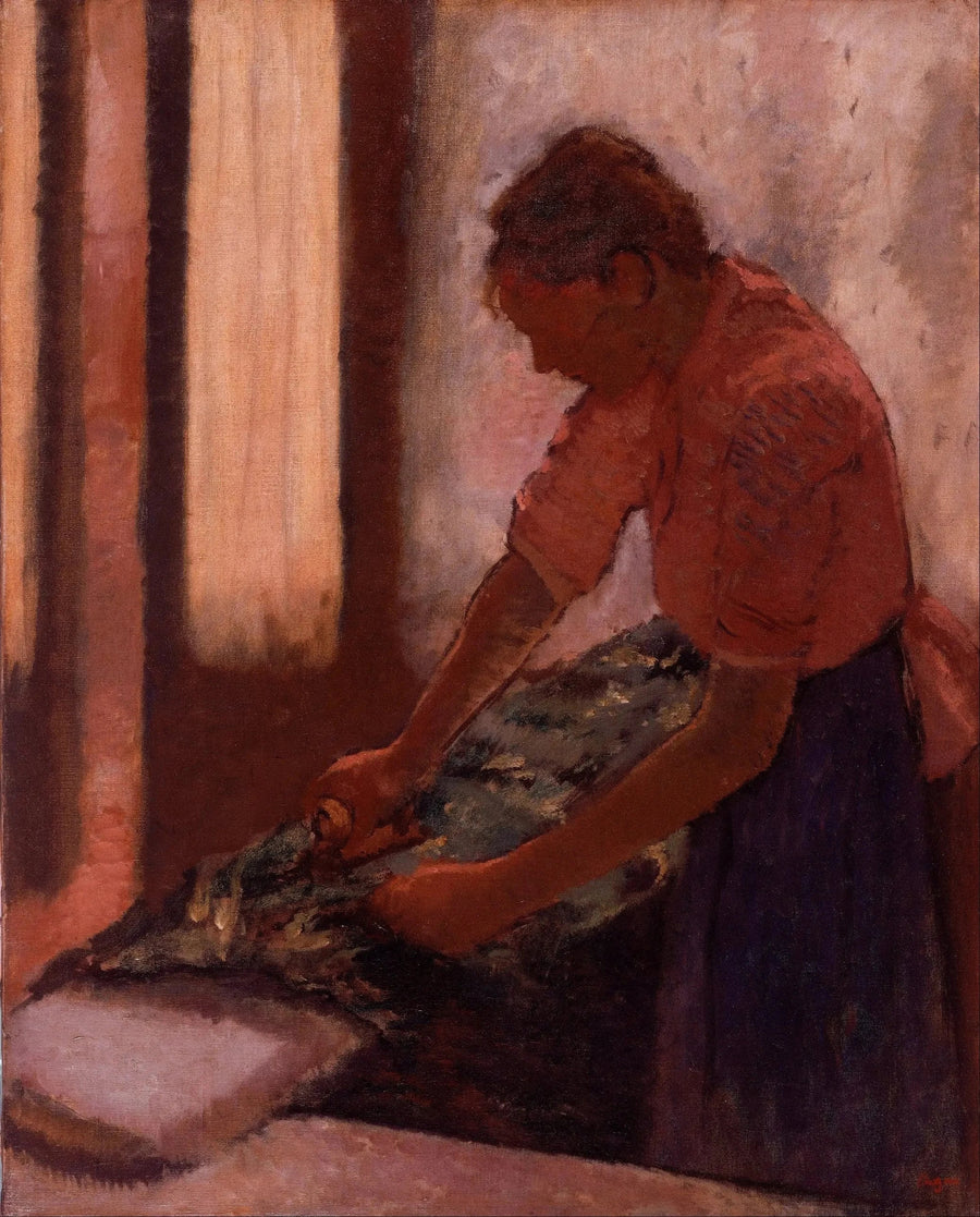 Mulher passando roupa - Edgar Degas