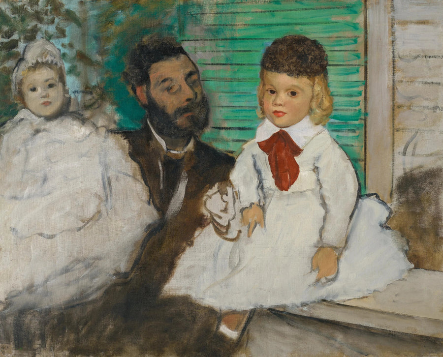 Ludovic Lepic e suas filhas - Edgar Degas