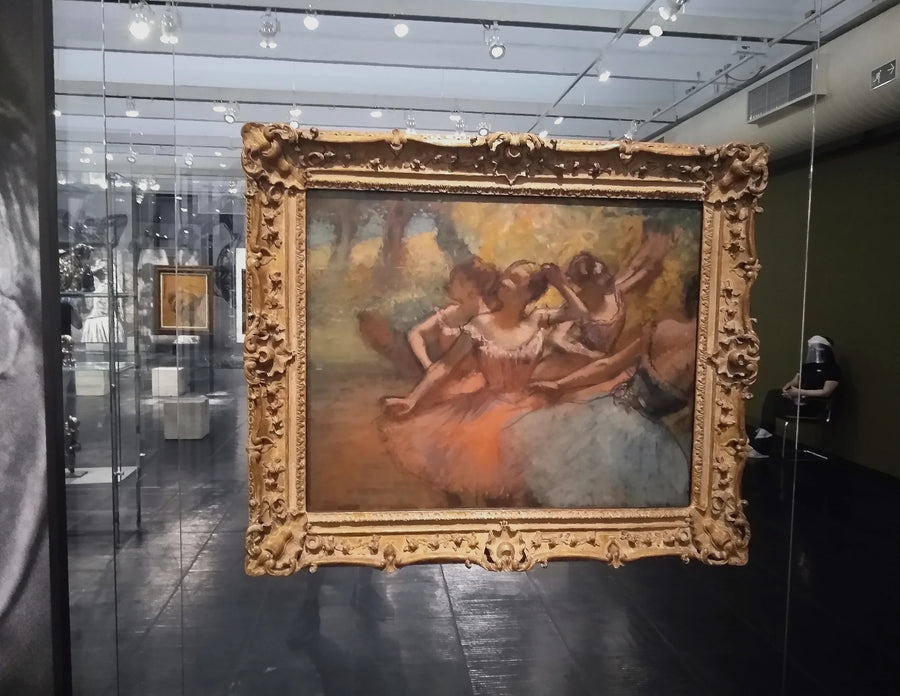 Quatro bailarinas no palco - Edgar Degas