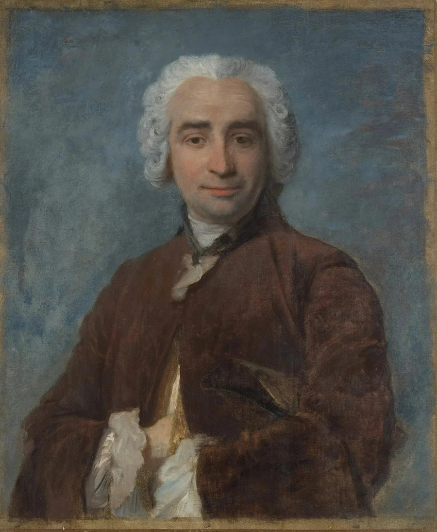 Retrato de um homem, segundo Maurice Quentin de La Tour, por volta de 1868-1870 - Degas
