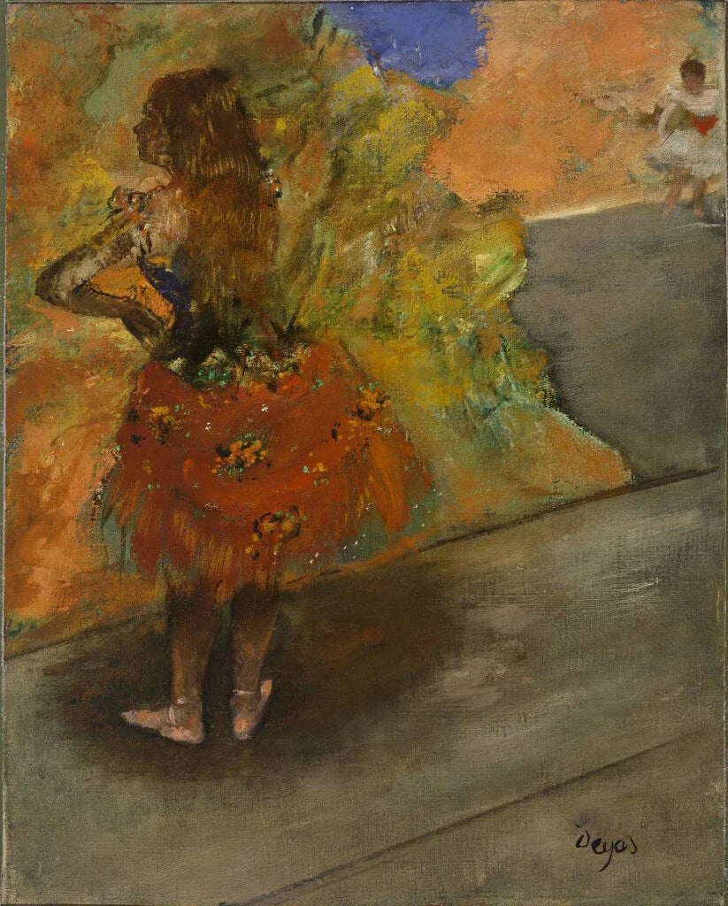 Bailarina: saia vermelha - Edgar Degas