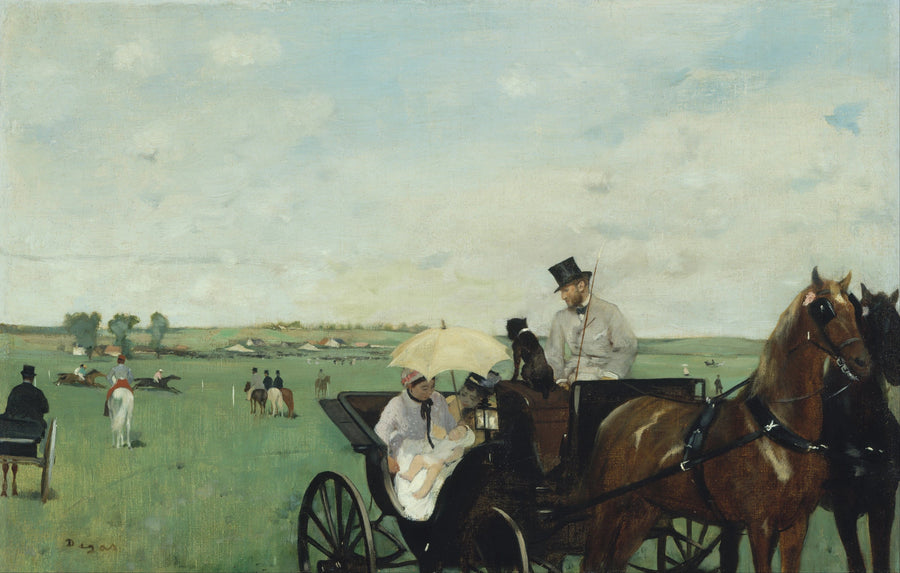 Nas corridas na província - Edgar Degas