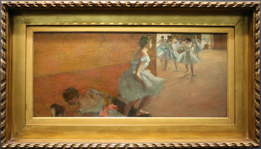 Dançarinas subindo uma escada - Edgar Degas