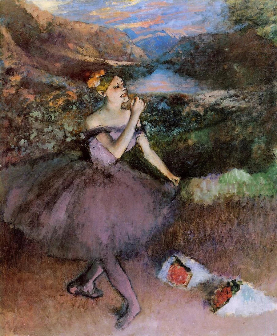 Dançarina com buquês - Edgar Degas