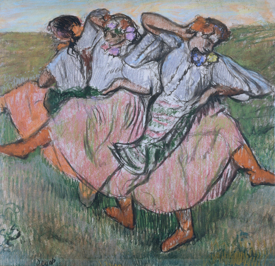 Três dançarinos russos - Edgar Degas