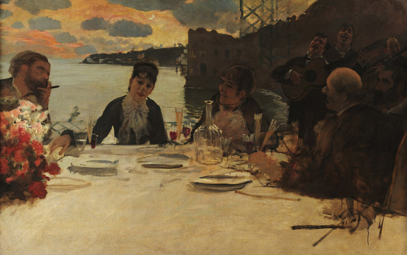 Almoço em Posillipo - Giuseppe De Nittis