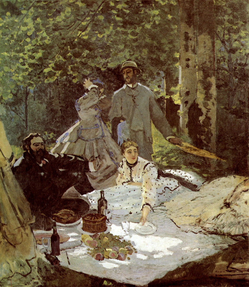 Almoço na Grama, fragmento central W63/2 - Claude Monet