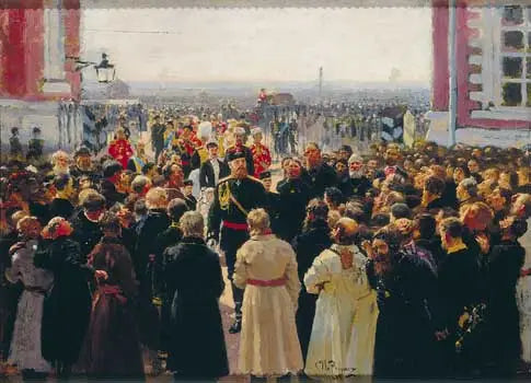 Delegação de soldados diante de Alexandre III - Ilya Repin