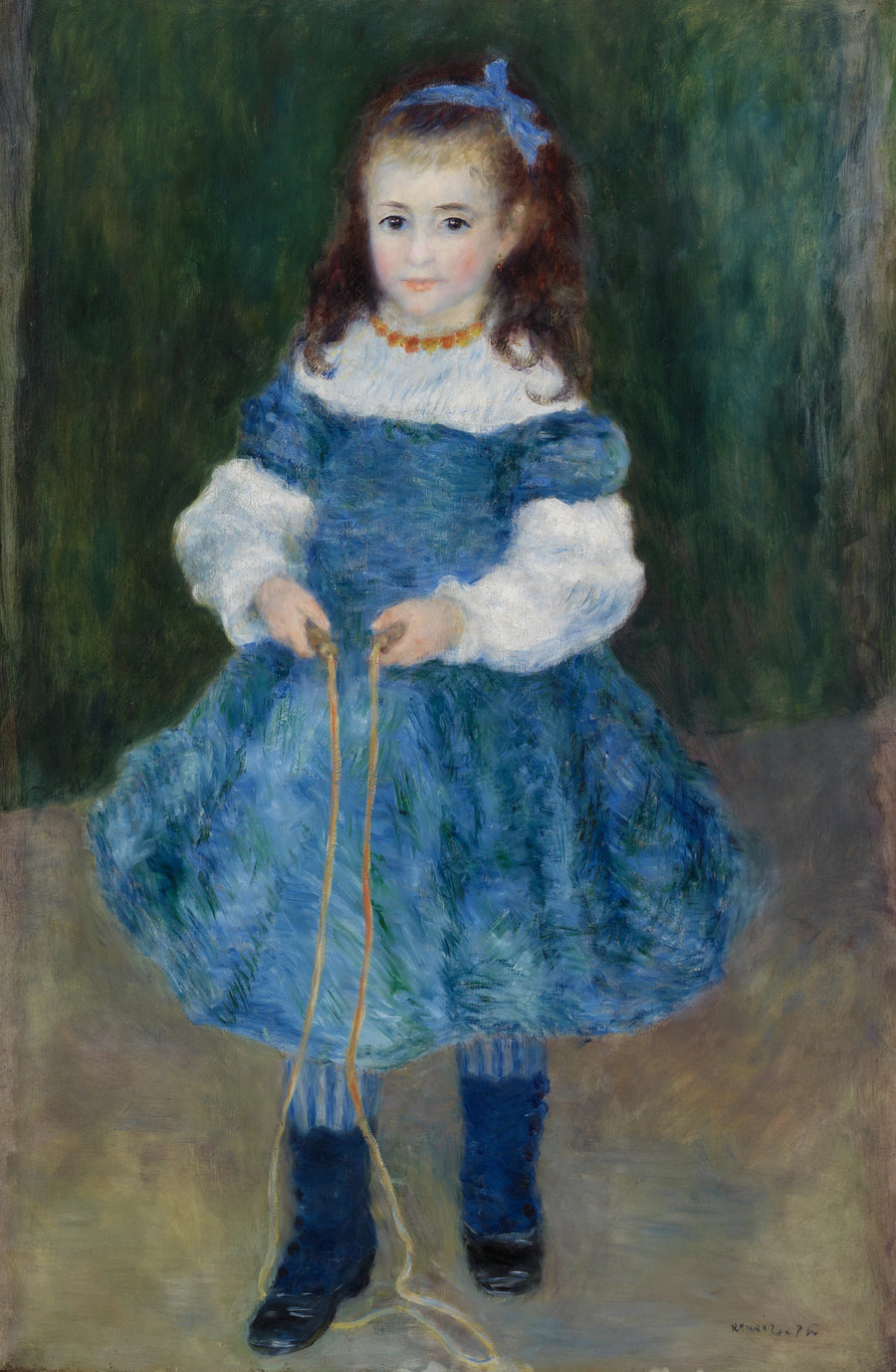 Menina com corda de pular (Retrato de Delphine Legrand) - Pierre-Auguste Renoir