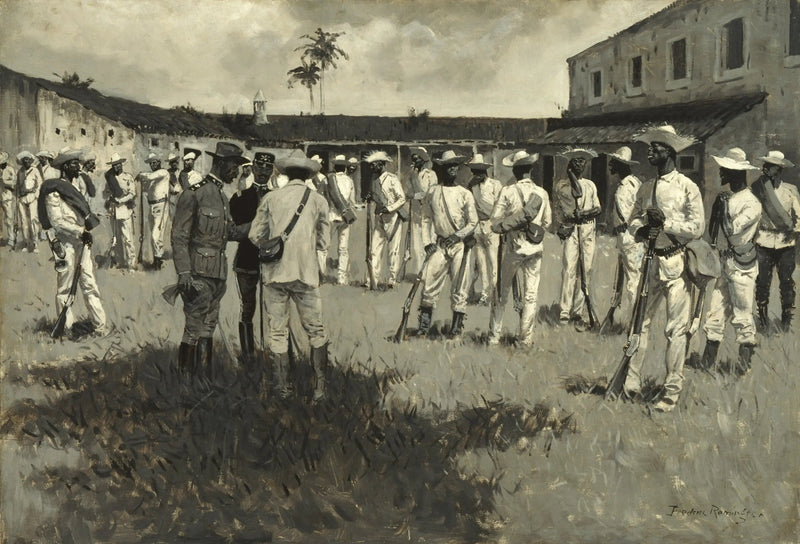 Desmontagem do exército de Gomez - Frederic Remington