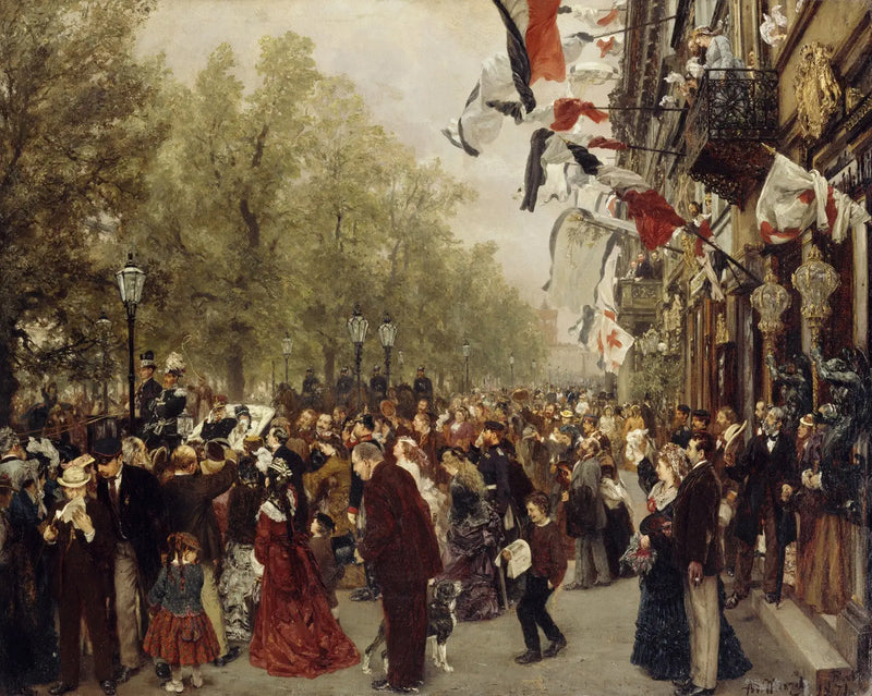 Partida do rei Guilherme I para o exército em 31 de julho de 1870 - Adolph von Menzel