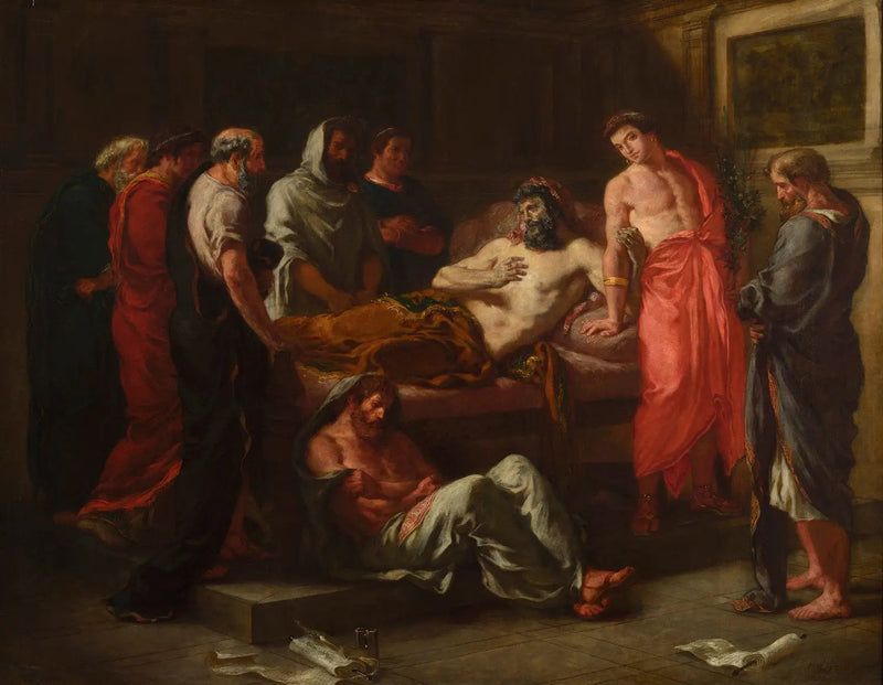 Últimas Palavras do imperador Marco Aurélio - Eugène Delacroix