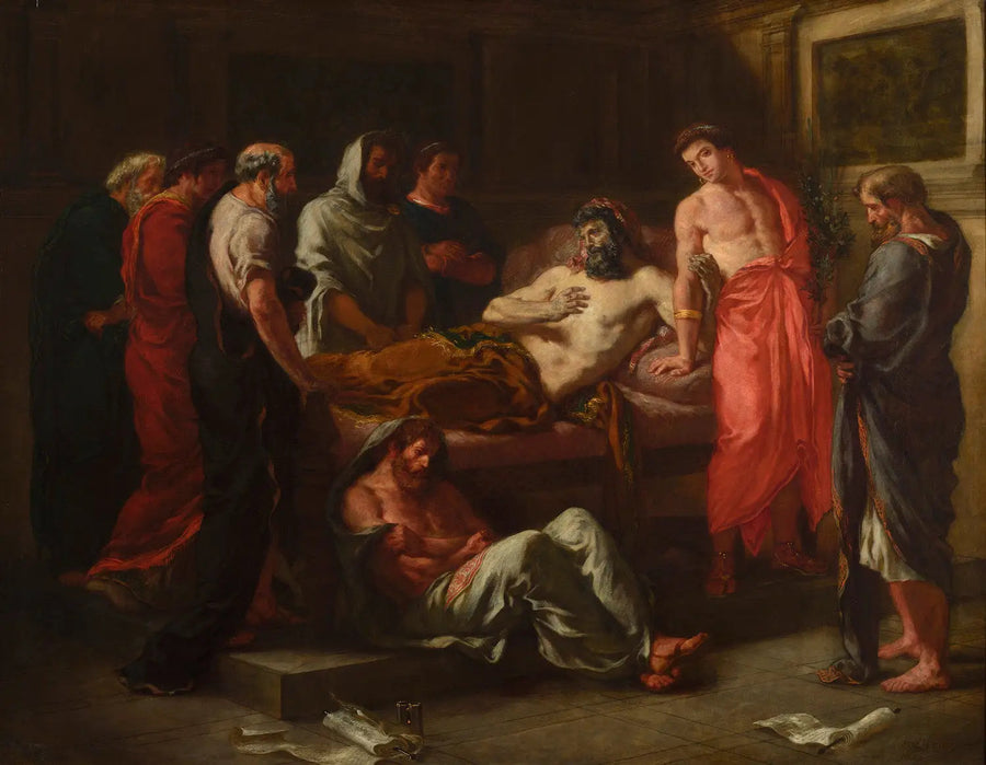 Últimas Palavras do imperador Marco Aurélio - Eugène Delacroix