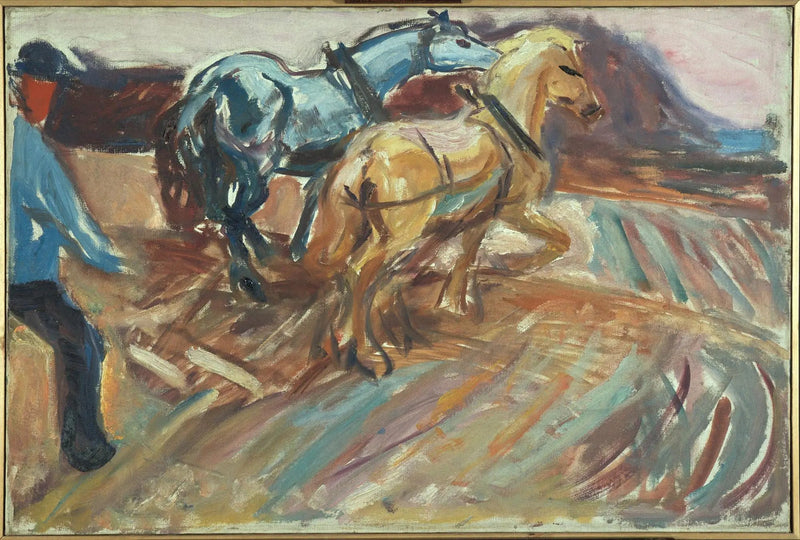 Atrás do arado - Edvard Munch