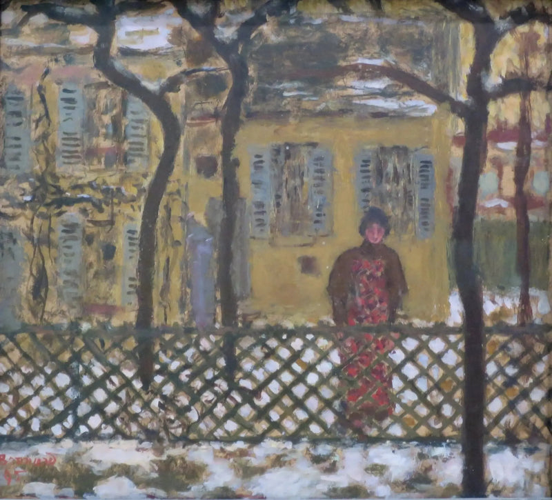 Atrás da cerca - Pierre Bonnard