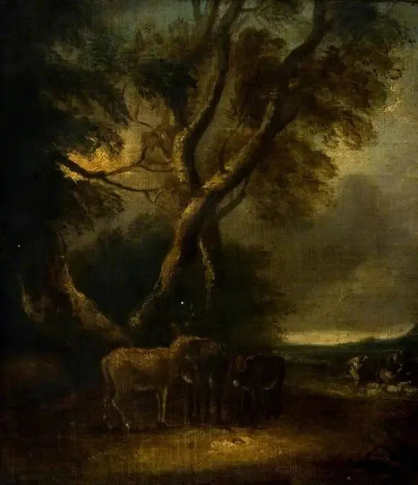 Um burro na tempestade - Thomas Gainsborough