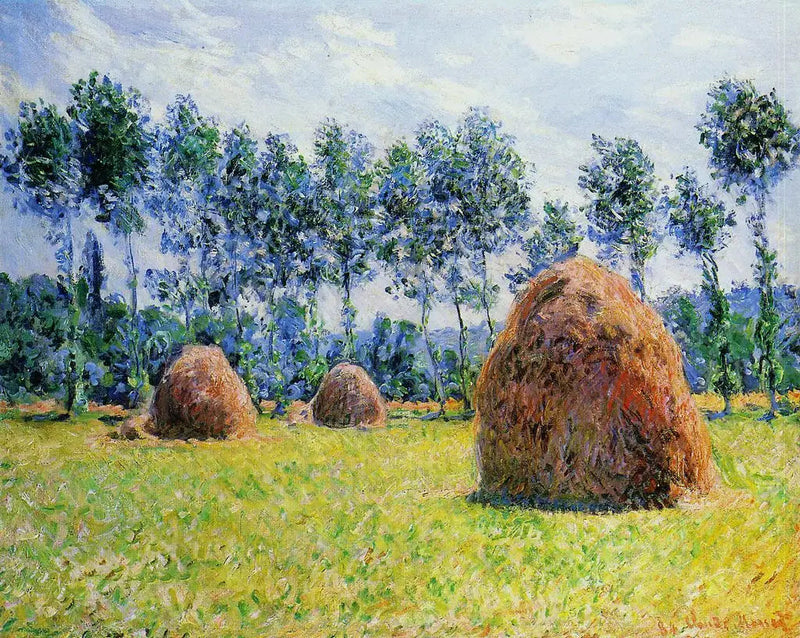 Fardos de feno em Giverny - Claude Monet