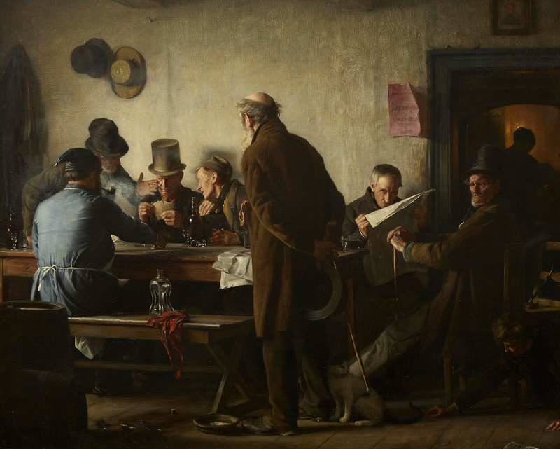 Velhos em uma taverna. - Carl Heinrich Bloch