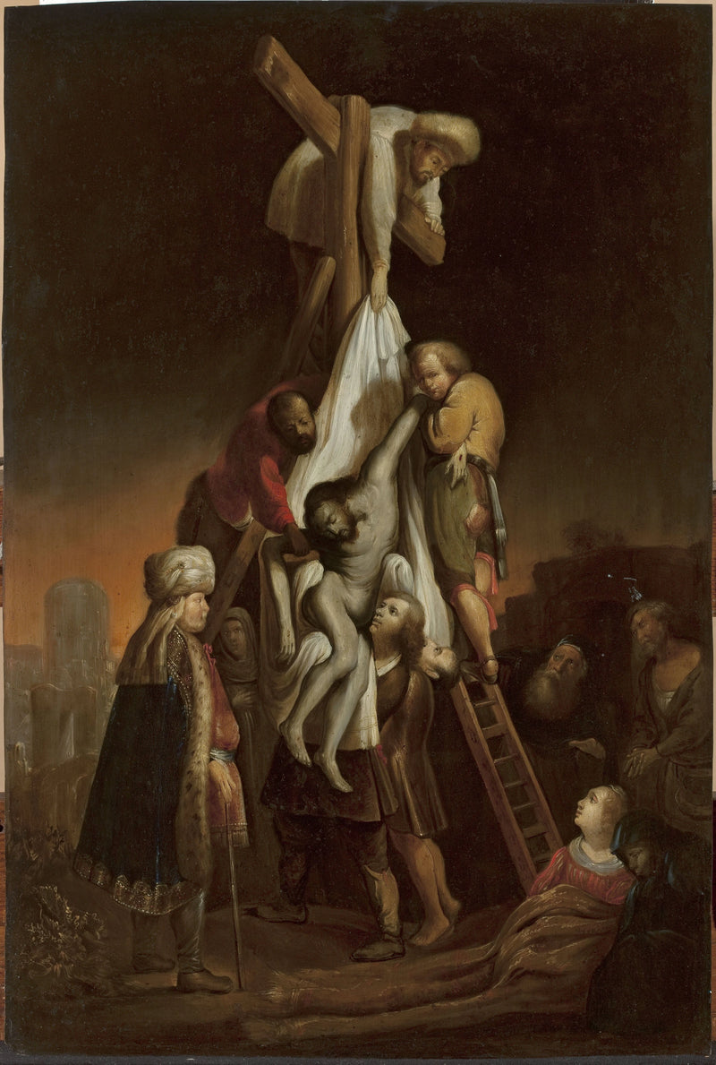 Descida da Cruz (Mateus 27:58–59; Marcos 15:45–46; Lucas 23:52–53; João 19:38) - Rembrandt