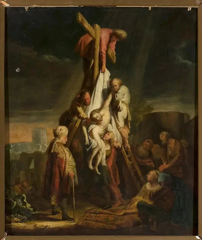 Descida da Cruz (Mateus 27:58–59; Marcos 15:45–46; Lucas 23:52–53; João 19:38) - Rembrandt