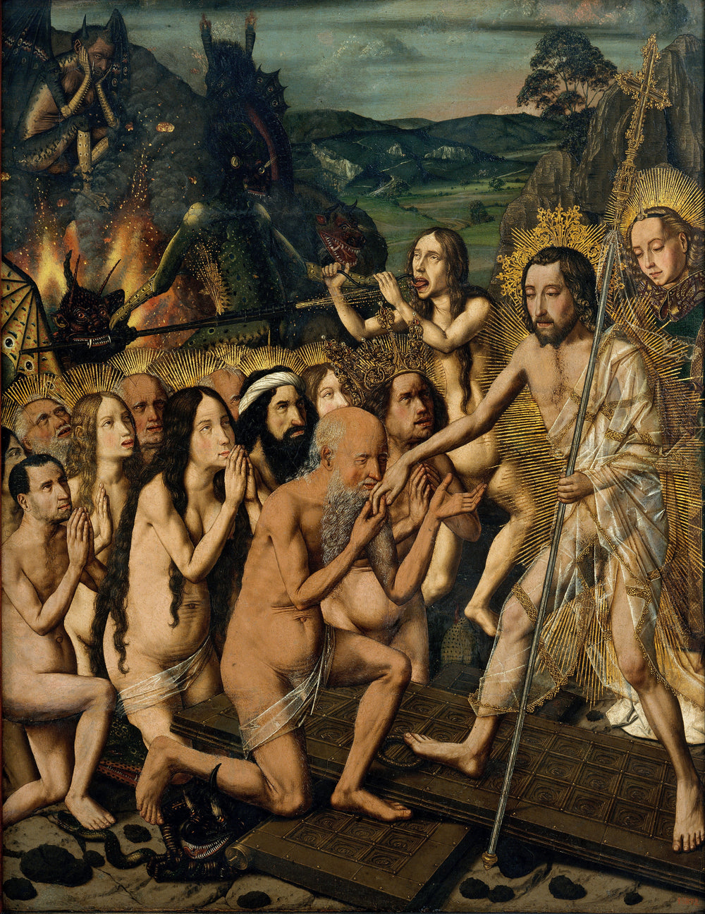 Descente du Christ aux limbes - Bartolomé Bermejo - Alpha Reproduction