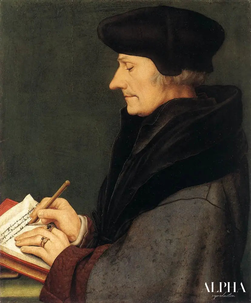 Desiderius Erasmus - Hans Holbein le Jeune - Reproductions de tableaux et peintures haut de gamme