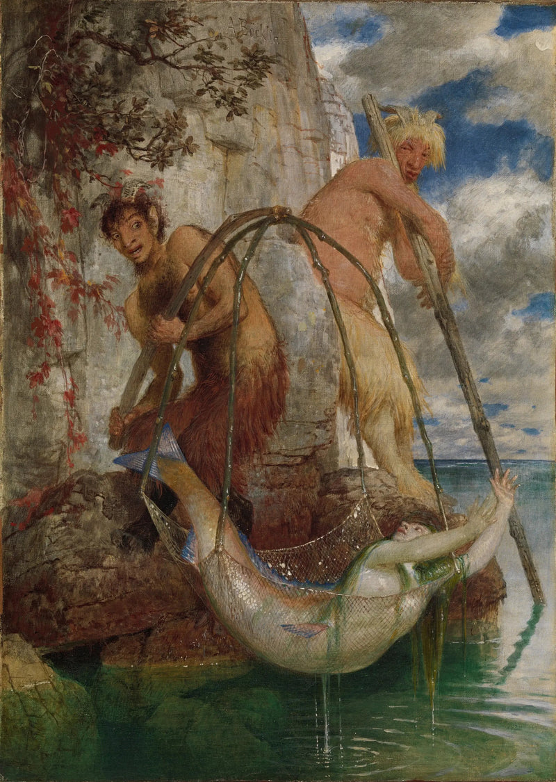 Duas panelas de pesca - Arnold Böcklin