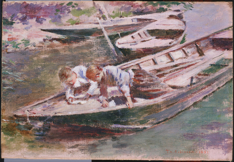 Dois em um barco - Theodore Robinson