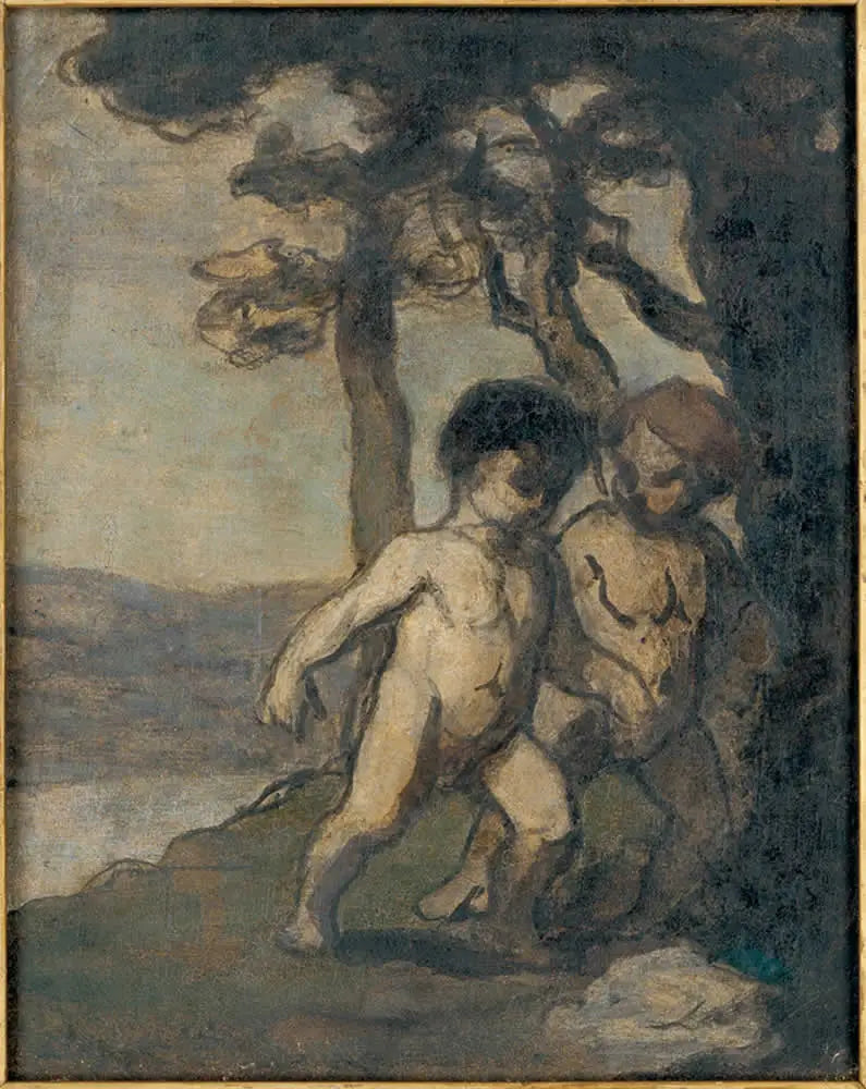 Dois crianças - Honoré Daumier