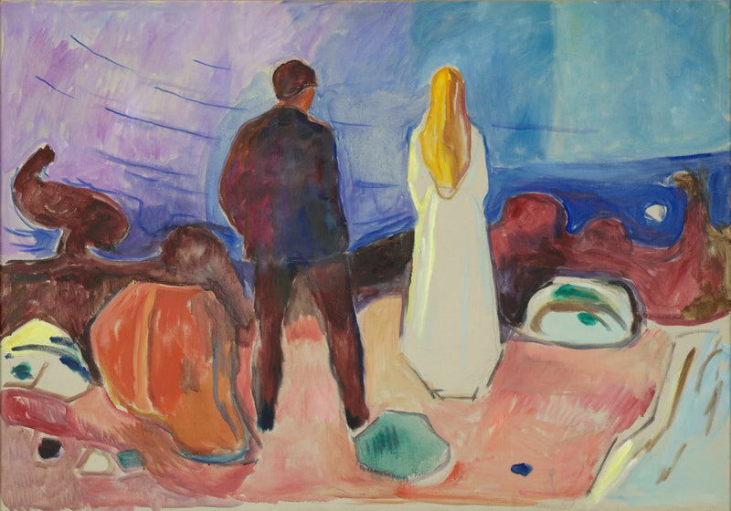 Dois Seres Humanos. Os Solitários - Edvard Munch