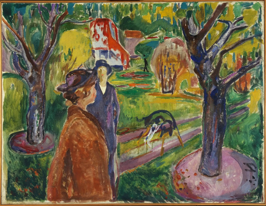 Duas Mulheres no Jardim - Edvard Munch