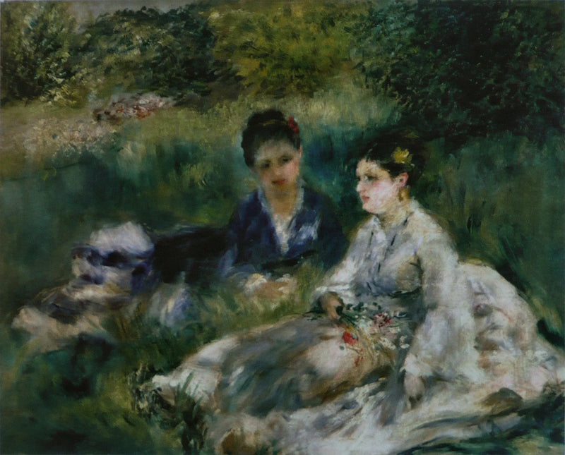 Duas mulheres na grama - Pierre-Auguste Renoir